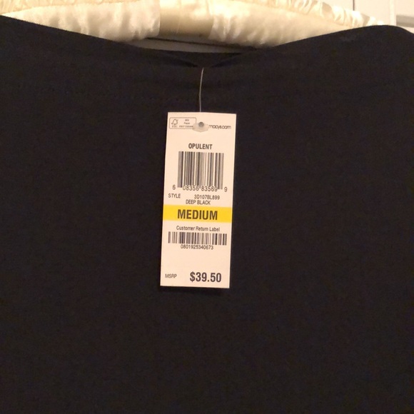 NWT SZ M, BOATNECK TEE, BODYCON, L/S, BLACK - Picture 6 of 8